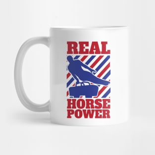 Gymnastic Pommel Horse Spinner, Male Gymnast Real Horse Power Mug